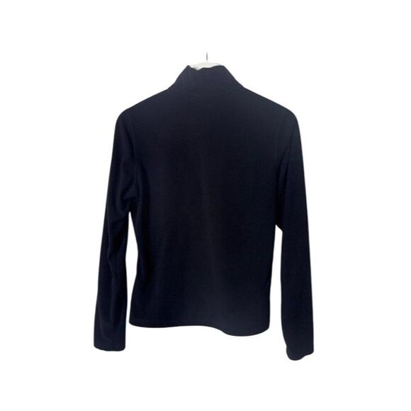 The North Face Womens Black Fleece Quarter-Zip Pullover Jacket SP - Picture 2 of 5